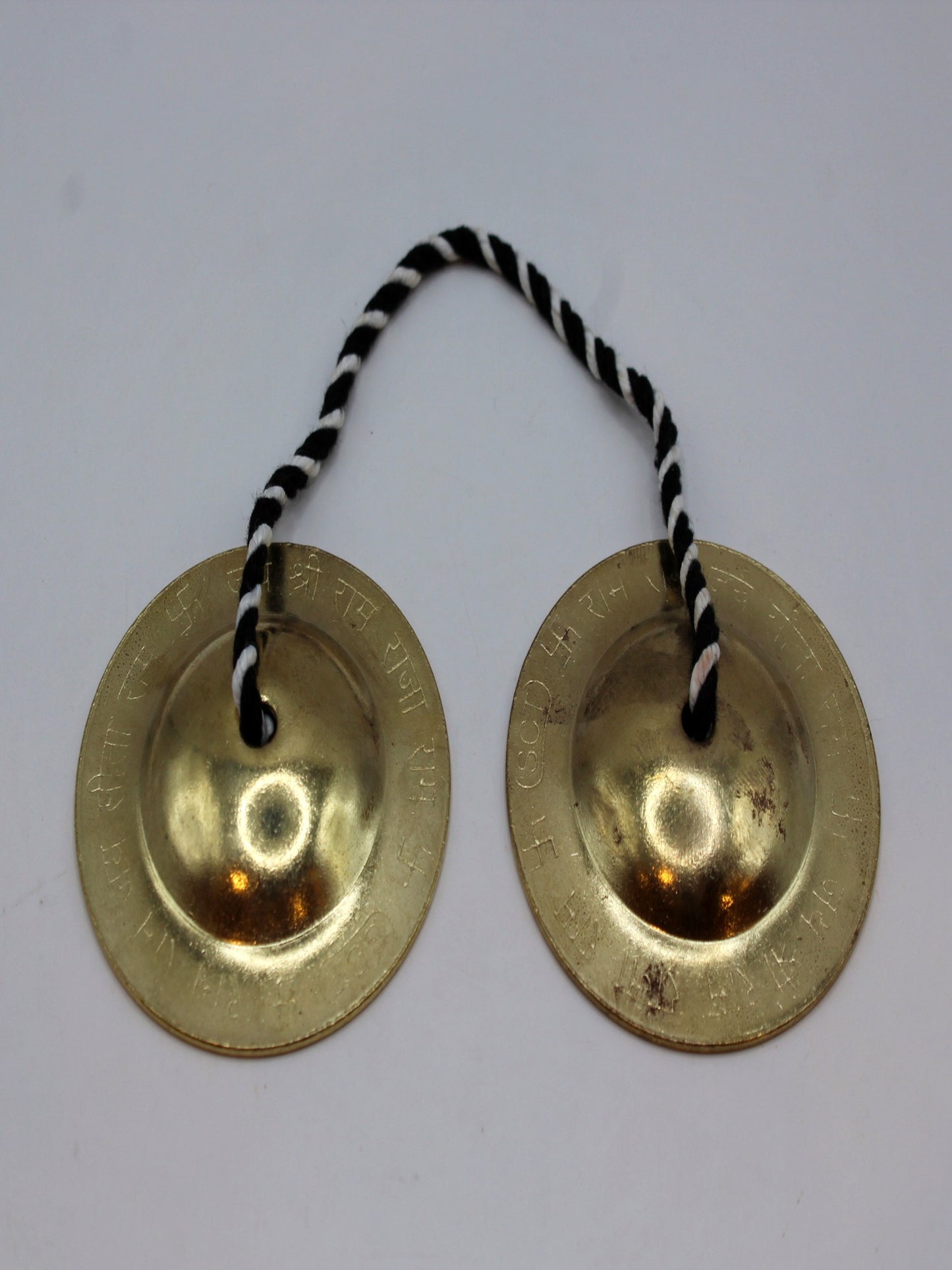 Brass Manjeera Hand Cymbals 3 inch – Corded Pair