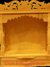 Load image into Gallery viewer, Wooden Temple,Mandir,Hand made temple,Office &amp; Home Temple Yellow White