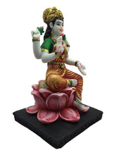 Load image into Gallery viewer, Laxmi Hindu God Hindu God laxmi fiber idol  Orange