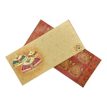 Load image into Gallery viewer, Envelopes Envelope Money holder Diwali Wedding Gift Card Pack of 10 Cream