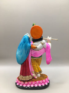 Radha Krishna Hindu God Statue IdolColorful