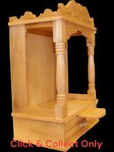 Load image into Gallery viewer, Wooden Temple,Mandir,Hand made temple,Office &amp; Home Temple Yellow White