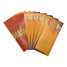 Load image into Gallery viewer, Envelopes Envelope Money holder Diwali Wedding Gift Card Pack of 10 Golden