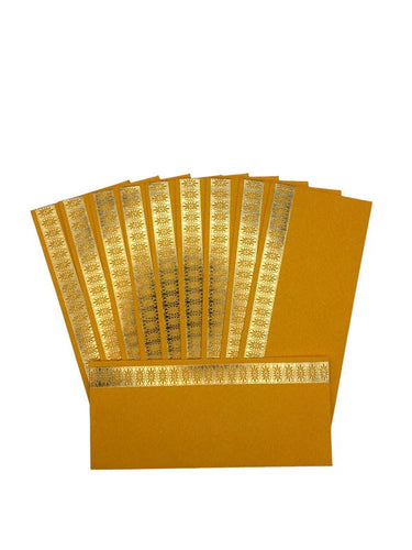 Envelopes Envelope Money holder Diwali Wedding Gift Card Pack of 10 Yellow