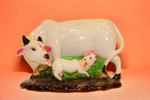 Cow with Calf Vastu,Positive Energy for Home offers Wealth,Prosperity White