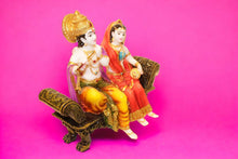 Load image into Gallery viewer, Radhe Krishna Hindu God Hindu fiber idol Mixcolor