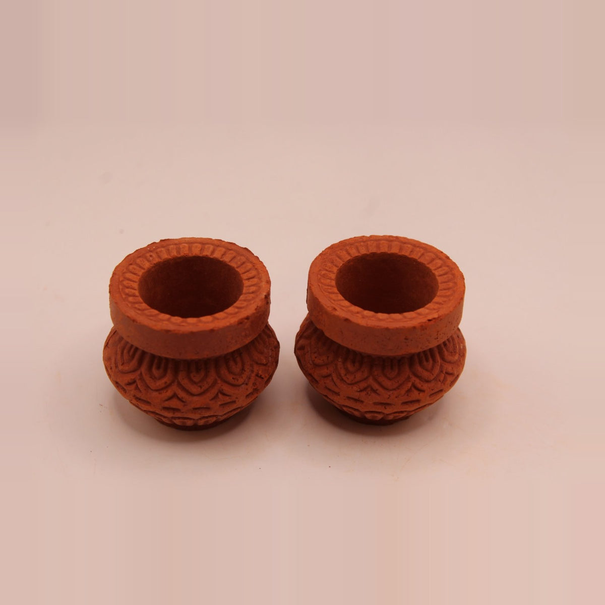 Matki Style Pot clay diya, pack of 2