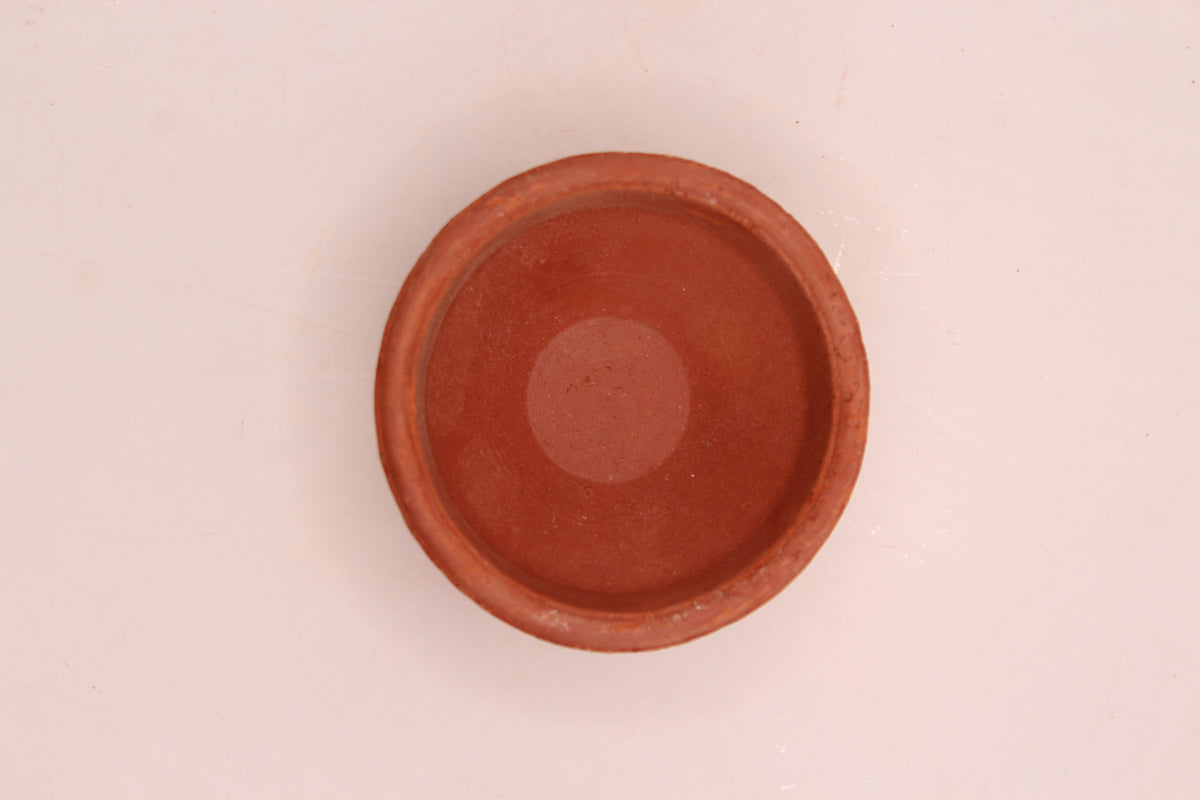 Plain Round Bowl clay diya, above