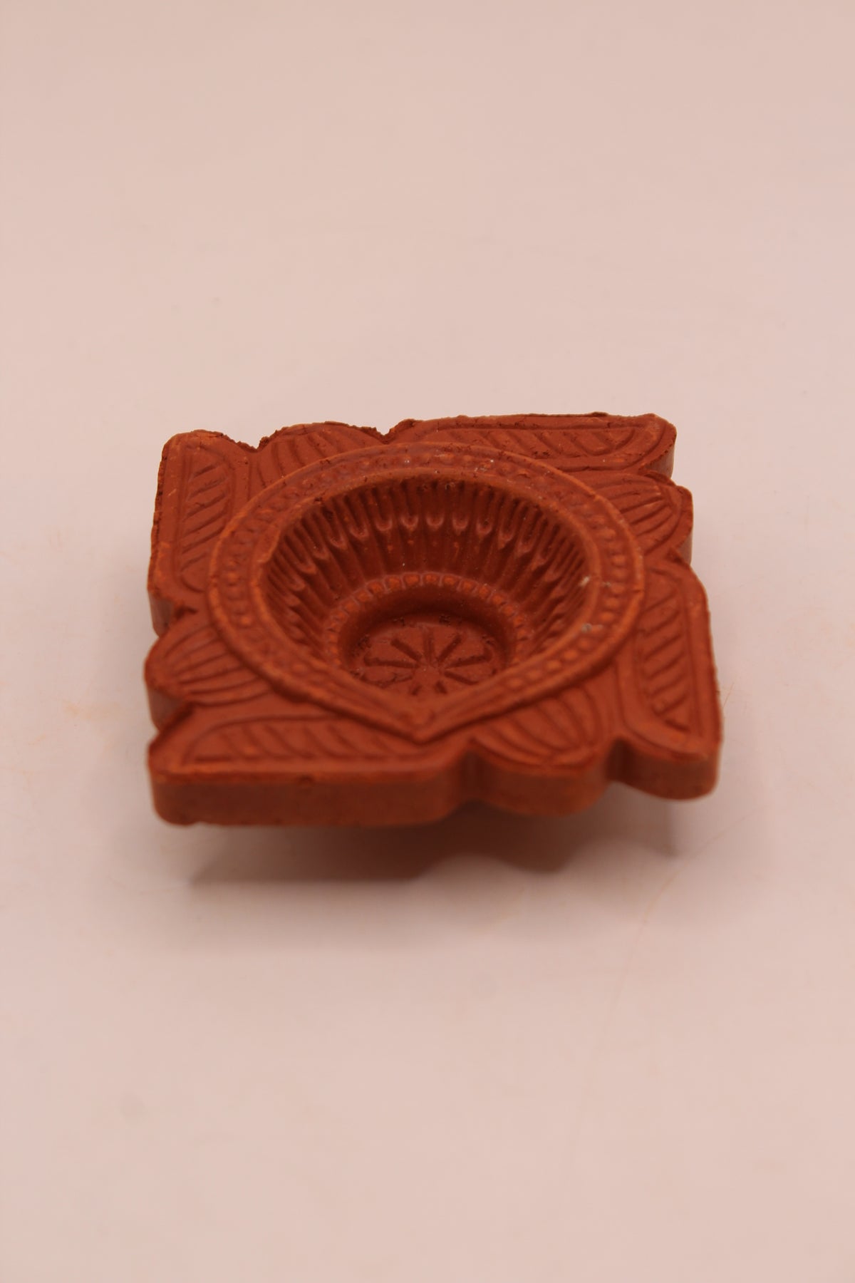 Sathiya Face Square clay diya, right