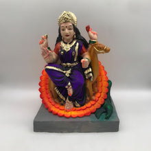 Load image into Gallery viewer, Ambe maa,Ambaji, Durga ma, Bengali Durga ma statue,idol,murti,mud idol Purple