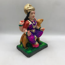 Load image into Gallery viewer, Ambe maa,Ambaji, Durga ma, Bengali Durga ma statue,idol,murti,mud idol Purple