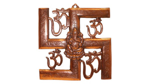 GANESH WALL HANGING & TABLE SHOWPIECE FIGURINE STATUE FOR HOME DECOR Copper