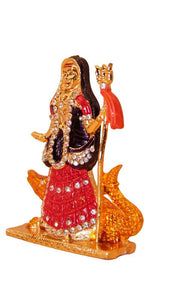 Hindu God Khodiyar Statue Idol For Home Temple Decor Gold