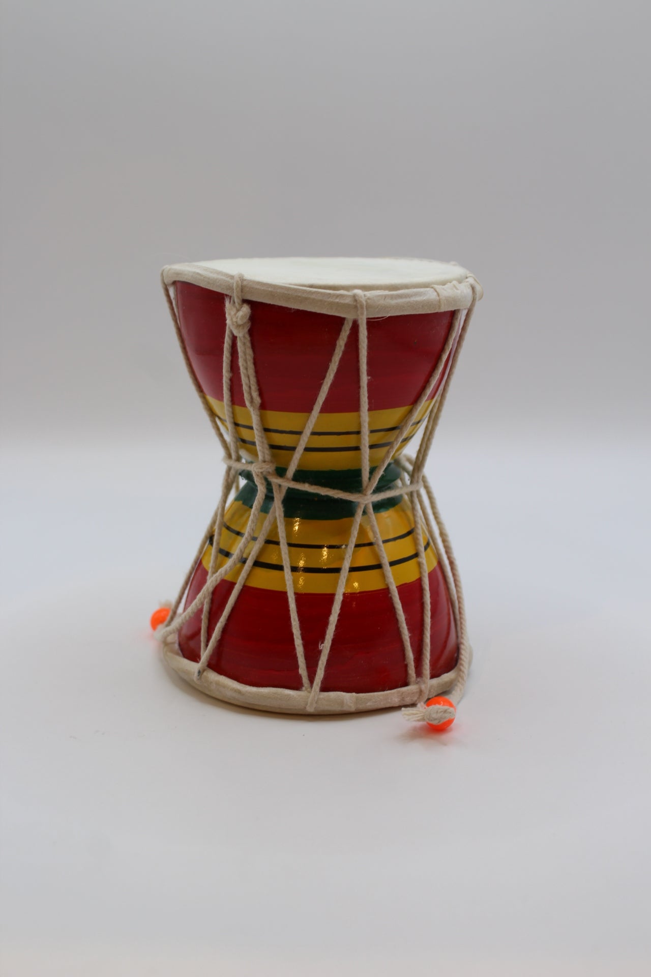Large damaru 12 x 9 inch — upright