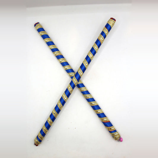 Dandiya Sticks – Colourful Ribbon, Pair, 15 inch