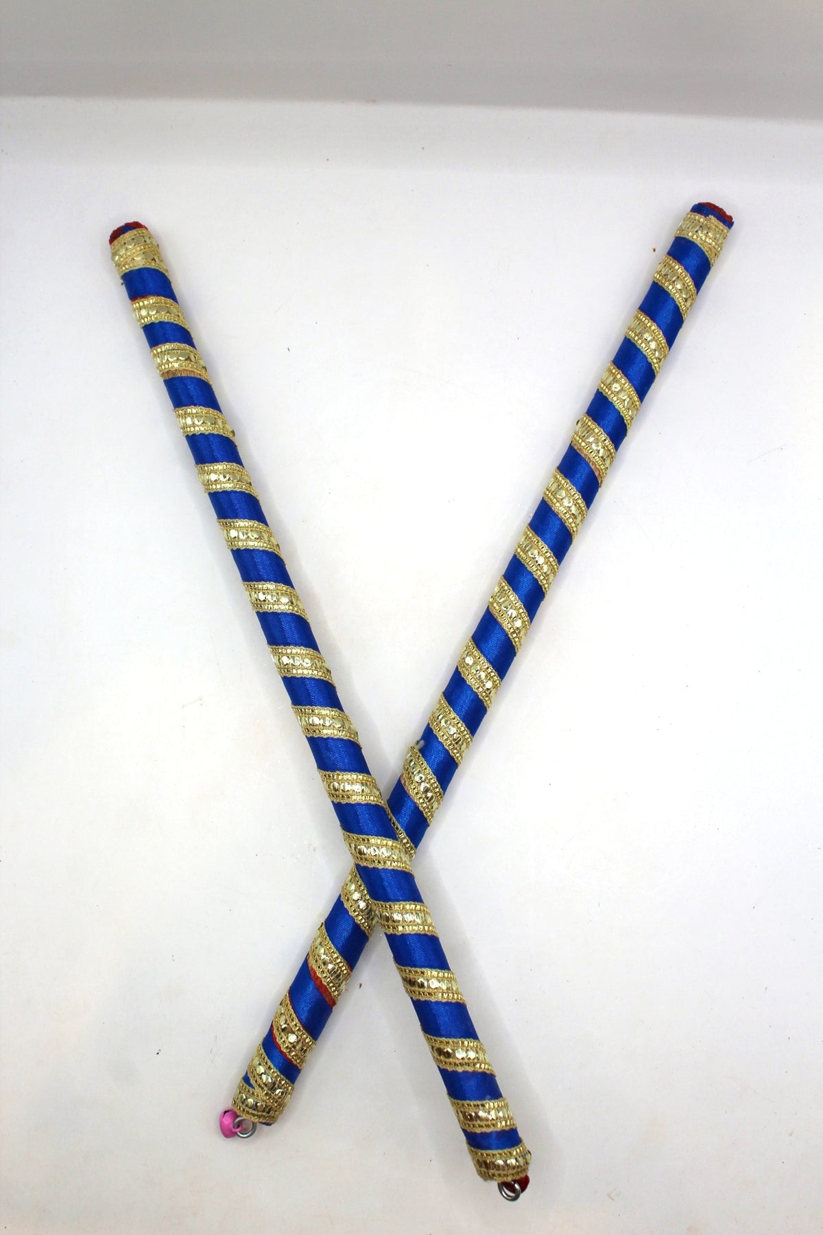 Dandiya Sticks – Colourful Ribbon, Pair, 15 inch