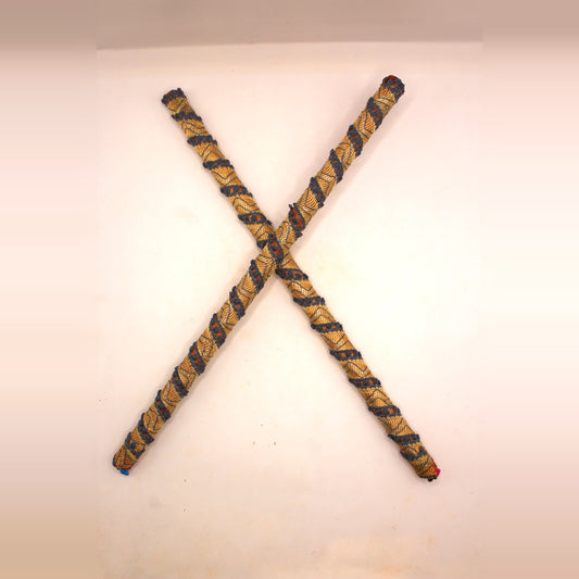 Dandiya Sticks – Ribbon Style Multicolour, Pair, 15 inch