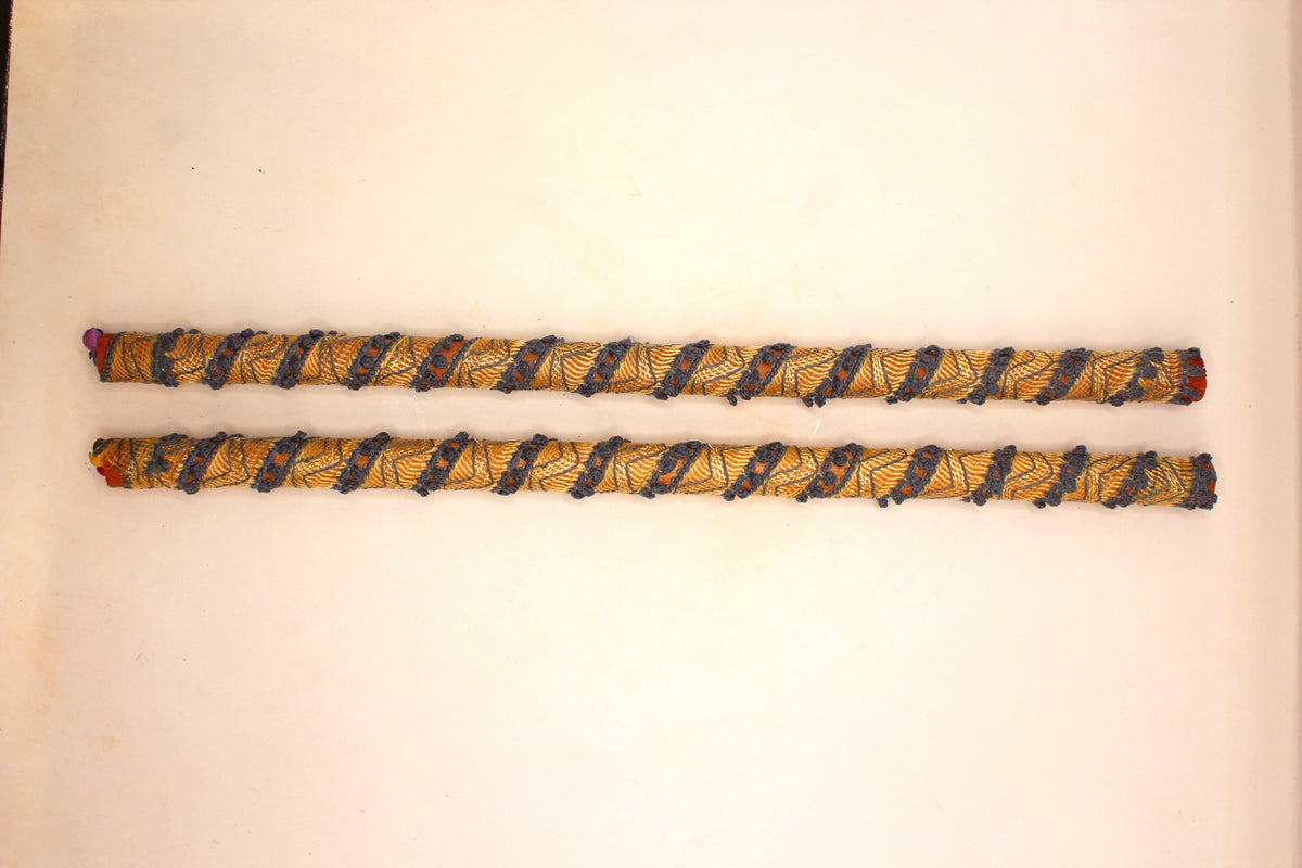 Dandiya Sticks – Ribbon Style Multicolour, Pair, 15 inch