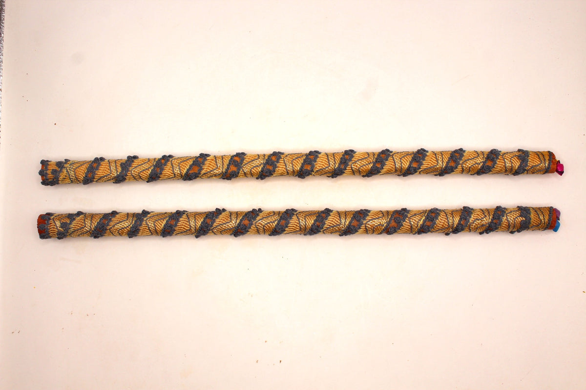 Dandiya Sticks – Ribbon Style Multicolour, Pair, 15 inch