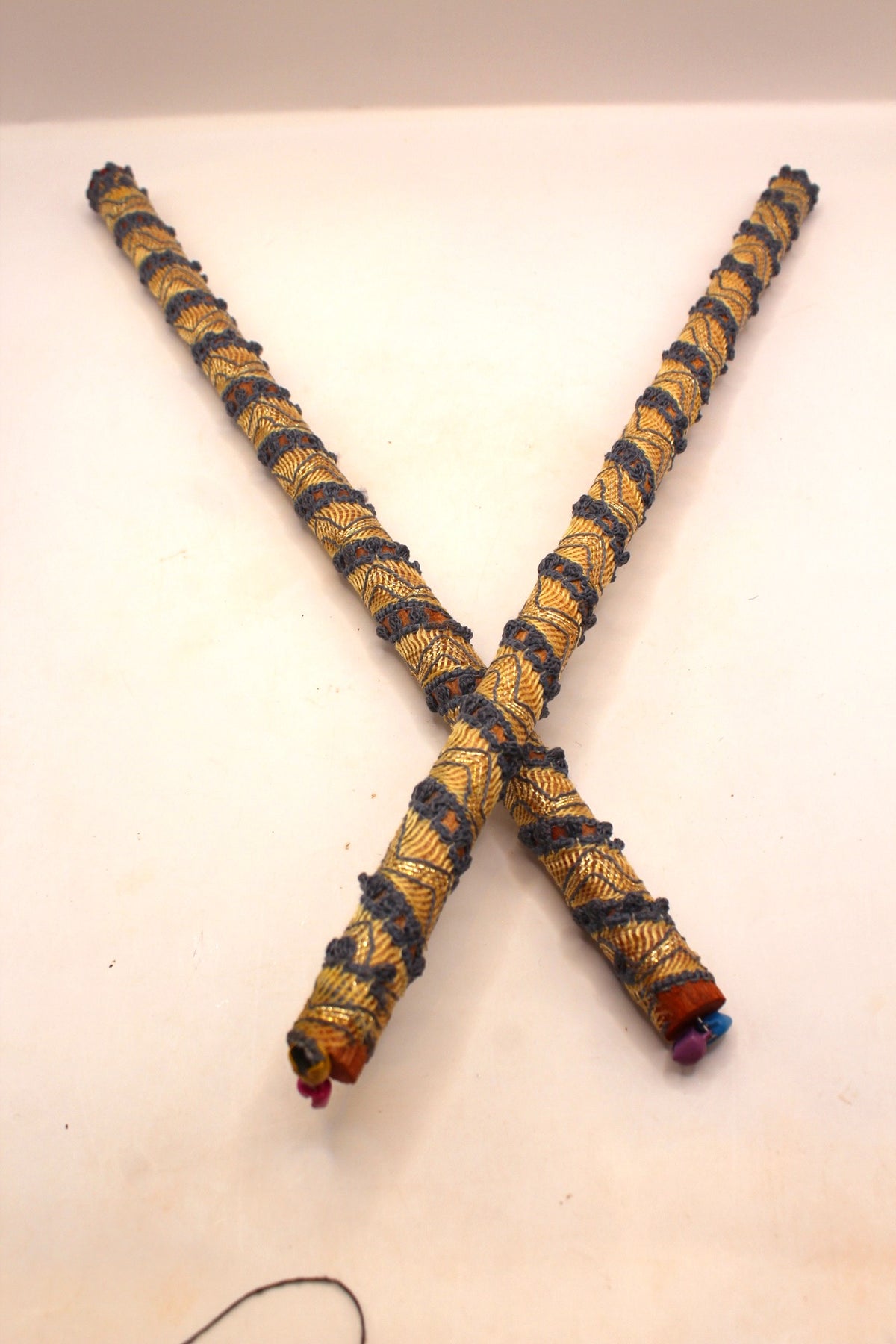 Dandiya Sticks – Ribbon Style Multicolour, Pair, 15 inch