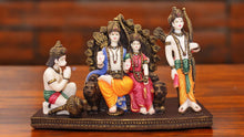 Load image into Gallery viewer, Lord Ram Darbar statue for Home/Office decoration( 10cm x14.5cm x5.5cm) Mixcolor
