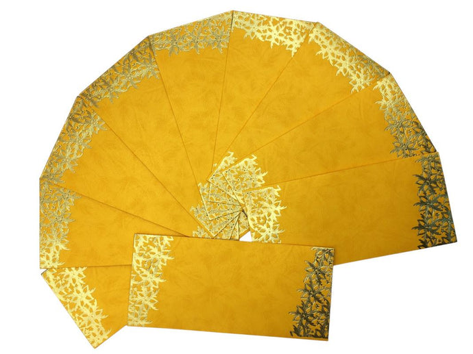 Envelopes Envelope Money holder Diwali Wedding Gift Card Pack of 10 Yellow