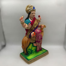 Load image into Gallery viewer, Ambe maa,Ambaji, Durga ma, Bengali Durga ma statue,idol,murti,mud idol Maroon