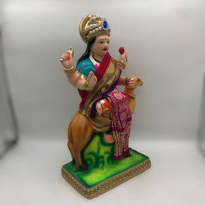 Ambe maa,Ambaji, Durga ma, Bengali Durga ma statue,idol,murti,mud idol Maroon