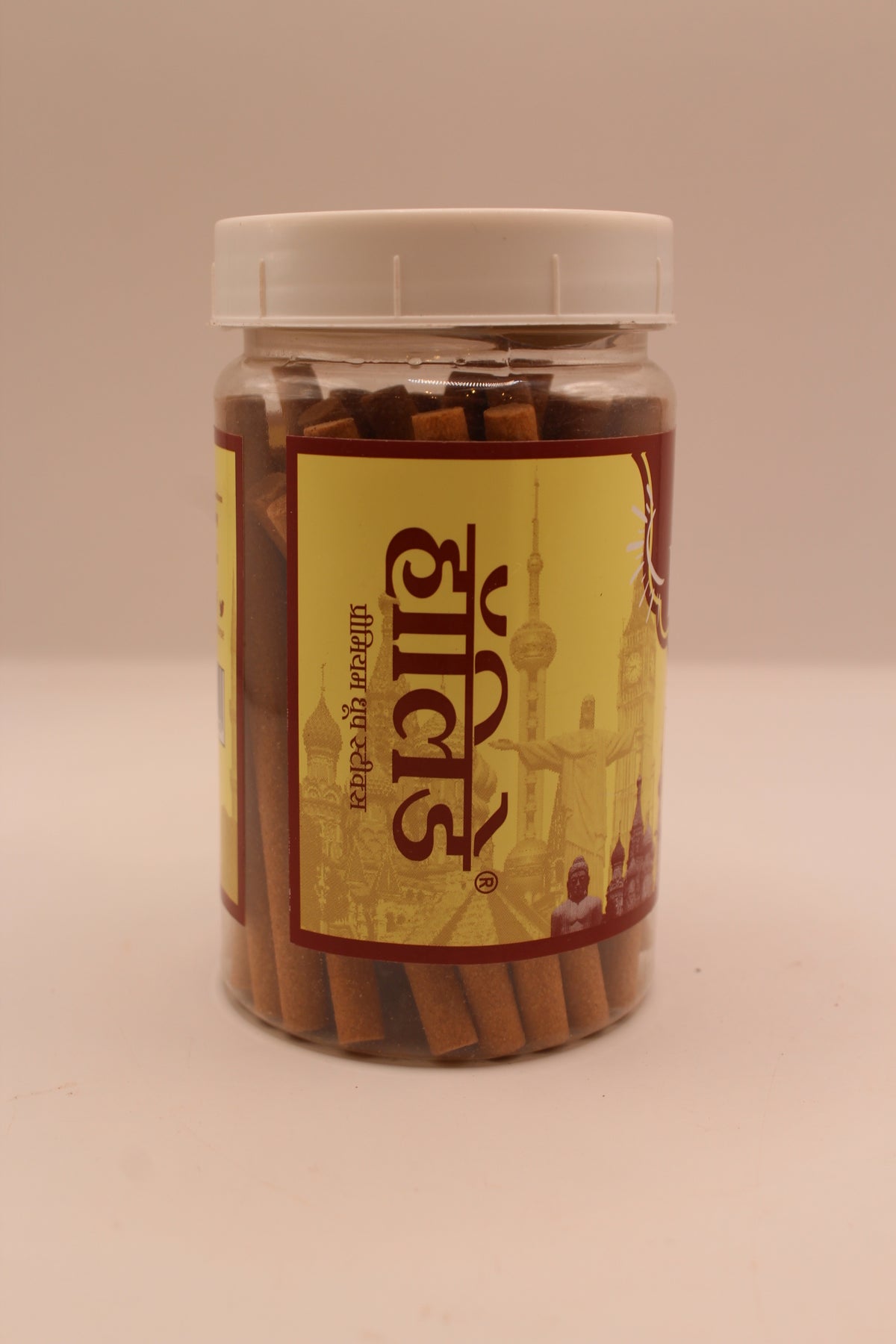 Balaji Holiday dhoop sticks jar, side