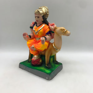 Ambe maa,Ambaji, Durga ma, Bengali Durga ma statue,idol,murti,mud idol Yellow