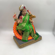 Load image into Gallery viewer, Ambe maa,Ambaji, Durga ma, Bengali Durga ma statue,idol,murti,mud idol Green