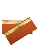 Load image into Gallery viewer, Envelopes Envelope Money holder Diwali Wedding Gift Card Pack of 10 Orange