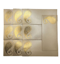 Load image into Gallery viewer, Envelopes Envelope Money holder Diwali Wedding Gift Card Pack of 10 Off White