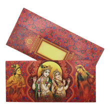 Load image into Gallery viewer, Envelopes Envelope Money holder Diwali Wedding Gift Card Pack of 10 Red