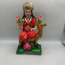 Load image into Gallery viewer, Ambe maa,Ambaji, Durga ma, Bengali Durga ma statue,idol,murti,mud idol Red