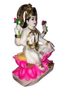 Laxmi Hindu God Hindu God laxmi fiber idol  Gold