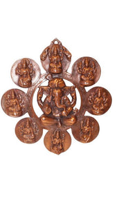 GANESH WALL HANGING SHOWPIECE FIGURINE STATUE FOR HOME DECOR Copper