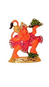 Lord Bahubali Hanuman Idol for home,car decore (2cm x 1.5cm x 0.5cm) Orange