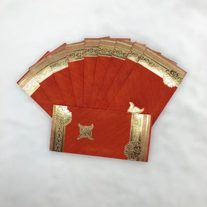 Envelopes Envelope Money holder Diwali Wedding Gift Card Pack of 10 Red