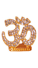 Load image into Gallery viewer, Hindu Religious Symbol OM Idol for Home,Car,Office ( 1.5cm x 1.5cm x 0.3cm) Gold