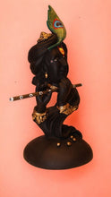 Load image into Gallery viewer, Lord Krishna,Bal gopal Statue,Home,Temple,Office decore (18.5cm x7cm x7cm) Black