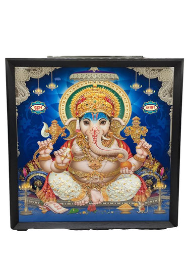 Ganesh Frame Ganesha Frame Ganpati Wall Frame Hanging Home Decore Multi color