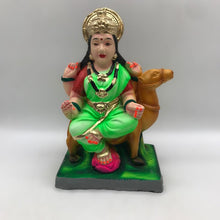 Load image into Gallery viewer, Ambe maa,Ambaji, Durga ma, Bengali Durga ma statue,idol,murti,mud idol Green