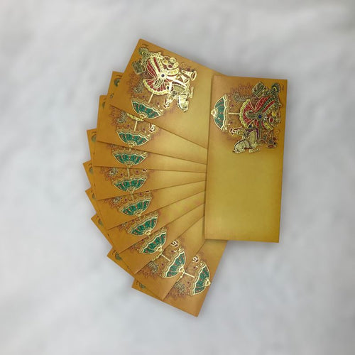 Envelopes Envelope Money holder Diwali Wedding Gift Card Pack of 10 Yellow