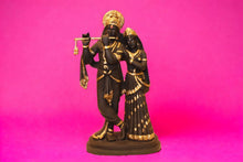 Load image into Gallery viewer, Radhe Krishna Hindu God Hindu fiber idol Black