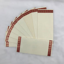 Load image into Gallery viewer, Envelopes Envelope Money holder Diwali Wedding Gift Card Pack of 10 Cream