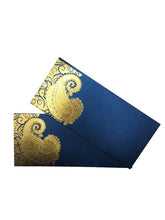 Load image into Gallery viewer, Envelopes Envelope Money holder Diwali Wedding Gift Card Pack of 10 Blue