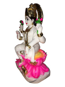 Laxmi Hindu God Hindu God laxmi fiber idol  Gold