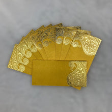 Load image into Gallery viewer, Envelopes Envelope Money holder Diwali Wedding Gift Card Pack of 10 Yellow