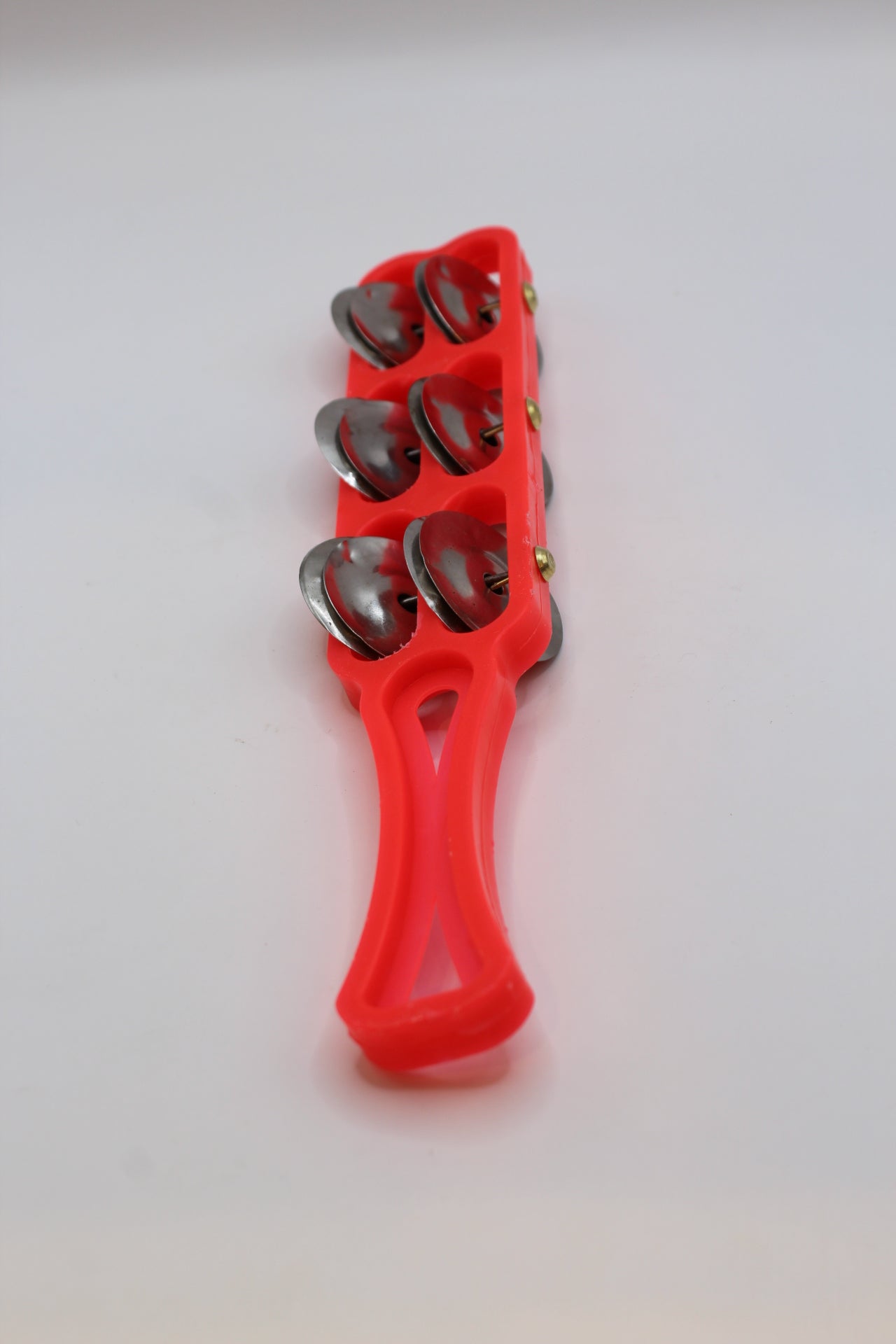 Red kartal manjeera with handle, 27 x 5 inch — handle